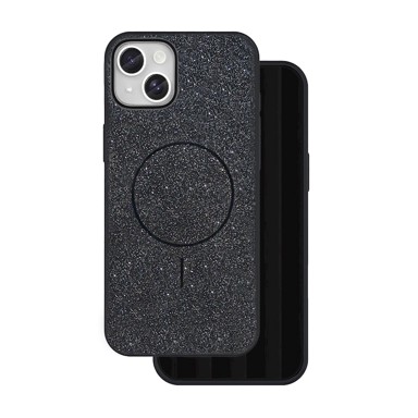 GLITTER Maskica, Thin Mag, iPhone 13 6,1", crna